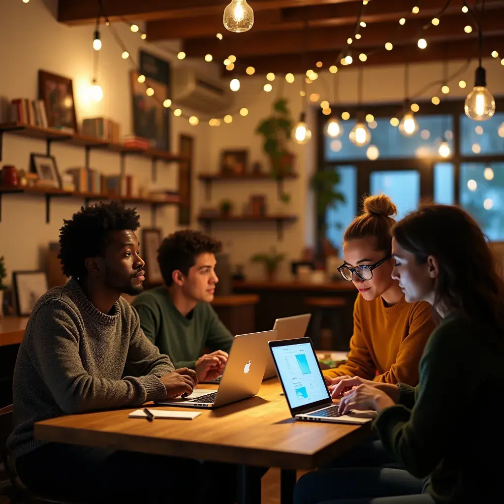 Professional team collaboration